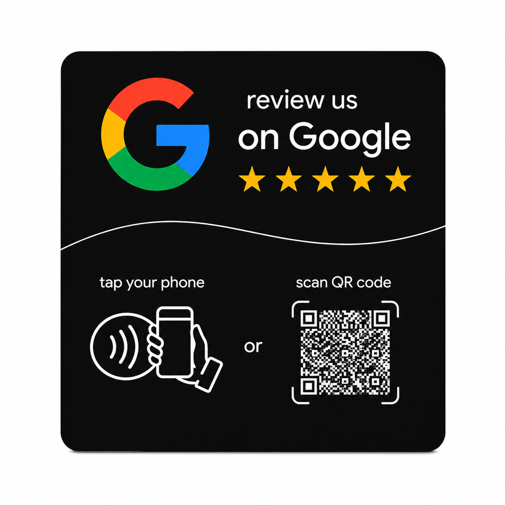 NFC Google Review Card - Black