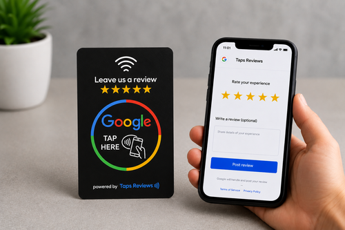 NFC Google Review Card - Black